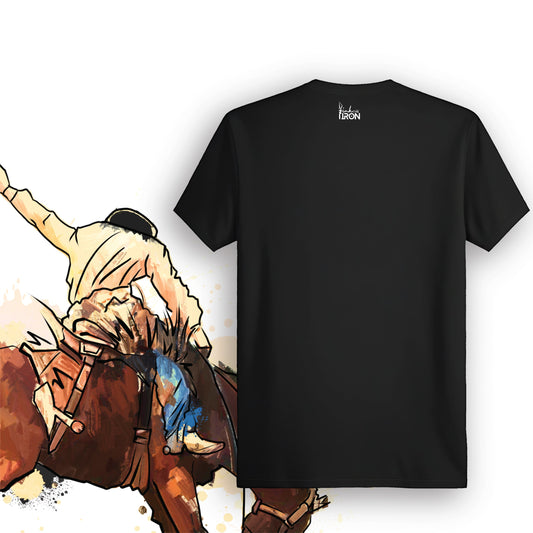 Rodeo T-Shirt (Black) – Solid back for rugged simplicity and long-lasting comfort through every ride and every day.