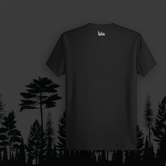 Map vs Unknown T-Shirt (Black) - Clean back design for everyday wearability, balancing the adventurous front graphic.