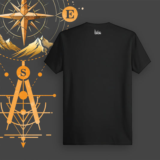 Be Your Own Compass T-Shirt (Black) - Sleek and solid back offers versatility while keeping the focus on the front’s striking symbolism.