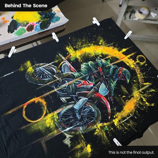 Minimal front with Ink and Iron logo placement on the chest, keeping the look clean and intentional while allowing the artwork on the back to take full focus.