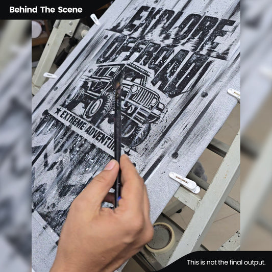 Clean, minimal front featuring the Ink and Iron logo printed on the chest, maintaining a refined look while keeping the focus on the artwork at the back.