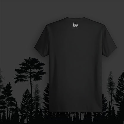 Map vs Unknown T-Shirt (Black) - Clean back design for everyday wearability, balancing the adventurous front graphic.
