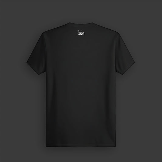 Conquer In Outdoors T-Shirt (Black) - Minimalist finish with a focus on comfort and performance cotton.