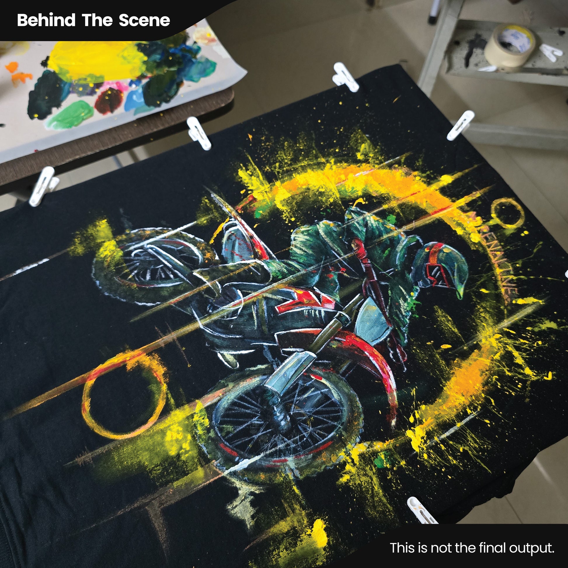 Minimal front with Ink and Iron logo placement on the chest, keeping the look clean and intentional while allowing the artwork on the back to take full focus.